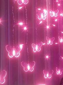 1PC Magical Butterfly LED String Light - 96 LEDs, USB, Copper Wire Fairy Lights For Room, Bedroom, Christmas, Wedding, Party, Dorm, Patio Decor (No Remote, No Battery) - polychromatic light - View 5
