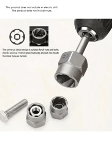 14PCS High Quality Industrial Grade Reverse Thread Nut Extractor, Reverse Thread Socket, Damaged Bolt & Nut Removal Tool Kit, Multiple Linkage Methods, Full Specifications, Easy Operation, Anti-Corrosion & Rust-Proof, High Temperature Forged Durable Material, Saving Rusted And Stuck Bolts And Nuts - multicolor - View 4