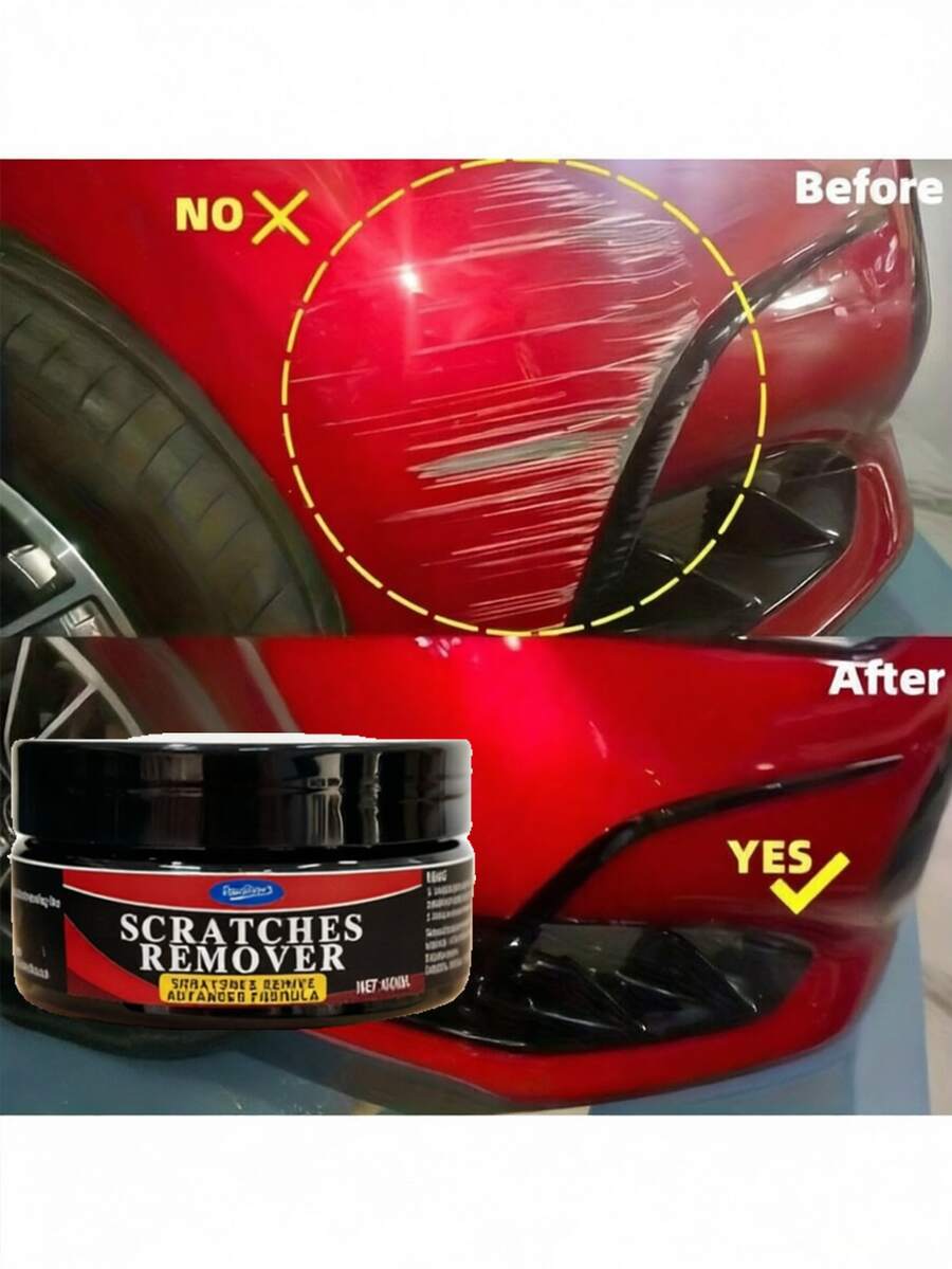 Wax Perbaikan Goresan Kilau Cepat Wax Perbaikan Goresan untuk Pemolesan & Pelapisan Mobil | Krim Restorasi untuk Semua Kendaraan, Kompatibel dengan Permukaan Plastik, Aksesoris Mobil - A - View 1