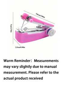 1pc Mini Manual Portable Sewing Machine, Multi-Functional Mini Handheld Sewing Machine, Suitable For Household Travel Use, Student Use Hand Sewing Machine, Small Sewing Machine, Lightweight Sewing Gadget, Quick Repair, Sewing Machine Accessories, Quick Stitching, Easy Mending, Household Essential, Travel Emergency, DIY Crafting, Simple Operation - multicolor - View 6