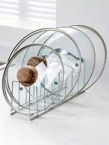 Rak Penyimpanan Peralatan Masak & Panci Stainless Steel dengan Kotak Penyimpanan Tutup Geser, Cocok untuk Semua Musim, Dirancang untuk Pemasangan di Bawah Kabinet, Sekat yang Dapat Diatur untuk Kabinet Dapur dan Perlengkapan Kue - MultiWarna - View 12