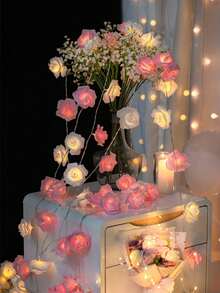 1PC Rose Decor String Light - multicolor - View 3