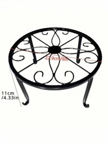1/2pcs Heavy Duty Metal Plant Stand, Rustproof Iron Flower Pot Holder & Garden Container Support, Space-Saving Storage Rack For Home Decor, Kitchen, Bathroom & Bedroom - multicolor - View 3