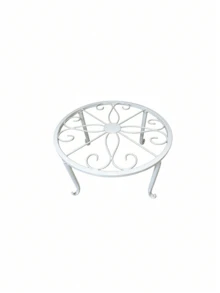 1/2pcs Heavy Duty Metal Plant Stand, Rustproof Iron Flower Pot Holder & Garden Container Support, Space-Saving Storage Rack For Home Decor, Kitchen, Bathroom & Bedroom - multicolor - View 5