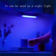 LED Ambient Night Light, USB Powered, Magnetic Design Easy To Install; Bedroom Decor Light, Portable, Simple To Use, Pink And Blue Light, Suitable For Bar Decor, Party Atmosphere Decor, Car Interior Decor, Live Streaming, Photography Background Decor And More Scenarios - USB Link - Blue and White - View 6