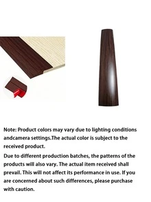 1pc Durable Self-Adhesive PVC Transition Strip, Wood Grain Design, Suitable For Carpet And Hard Floor Edges Decorative Trim, Flexible Edges, Fits Carpet, Laminate And Vinyl Baseboards, 39.37 Inches - multicolor - View 9