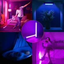 LED Ambient Night Light, USB Powered, Magnetic Design Easy To Install; Bedroom Decor Light, Portable, Simple To Use, Pink And Blue Light, Suitable For Bar Decor, Party Atmosphere Decor, Car Interior Decor, Live Streaming, Photography Background Decor And More Scenarios - USB Link - Blue and White - View 7
