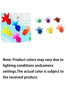 Soft Rubber Goldfish Toys For Indoor And Outdoor Water Dipping, Summer Party Decorations And Supplies (Random Colors) - Multicolor - View 8