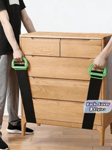 1pc Heavy Duty Lifting Strap Furniture Moving Belt Thick Wear Resistant Anti Slip Design For Home Appliance Move Stair Carry Tool - Multicolor - View 1