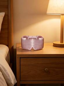100% Maulbeerseide Schlafmaske, unisex, mit verstellbarem Kopfband, großer Schlafmaske, kann Licht komplett blockieren, geeignet für den ganzen Nachtschlaf, Reisen und Nickerchen. - Pink - Übersicht 2