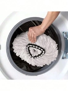 3piezas /5piezas Cabezales de Repuesto para Fregona Giratoria de Microfibra Recargables Lavables Reutilizables para Limpieza de Suelos del Hogar - Multicolor - Ver 5