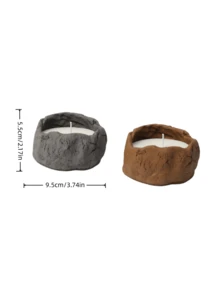 Cirelle 1PC/2PCS Wabi-Sabi Textured Matte Concrete Candle Holder, Empty Cement Candle Cup For DIY Soy Candle Making, Minimalist Table Decor, Ideal Housewarming Birthday Wedding Holiday Gift For Home Decor & Candle Making Hobbyists - multicolor - View 13