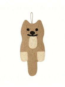 1 Pc Cartoon Sisal Rope Cat Scratch Mat Durable Resistant Pad For Claws Training Cute Animal Shape Interactive Cat Toy For Indoor Home Kitten Play Scratching Post Alternative Couch Protector Pet Supplies Gift For Cat Lovers - Yellow - View 7