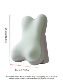 1个可调节可拆卸人体工学记忆棉靠背枕，床楔形枕，带腿部抬高功能，倾斜支撑背部，适用于床上、沙发上阅读，旅行、居家、卧室必备 - 均碼 - 查看 4