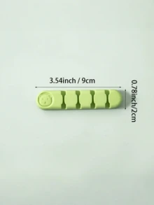 Organizador de Armazenamento de Cabos Criativo e Divertido com Desenho Animado, 5 Cores, 4 Posições, 1 Peça Peça/2 Peças - Multicolorido - Visão 11