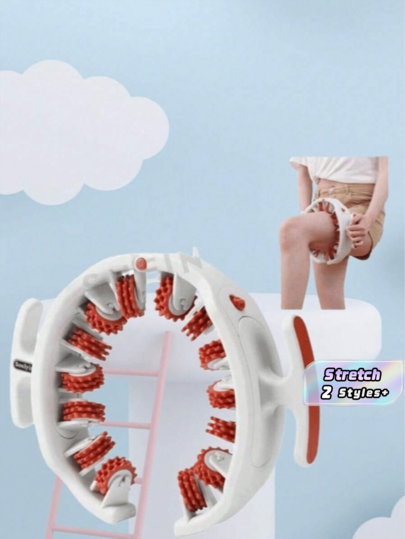 1 stuk nieuwe beenringklem, beenroller, kuitmassager, taillemassager, nieuwe fabrikant, 12 wielen, grensoverschrijdende fitness en yoga, een goed hulpmiddel om de huid te ontspannen