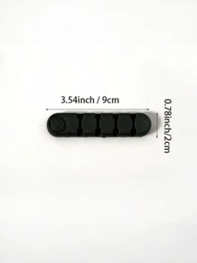 Organizador de Armazenamento de Cabos Criativo e Divertido com Desenho Animado, 5 Cores, 4 Posições, 1 Peça Peça/2 Peças - Multicolorido - Visão 3