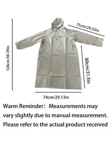 Heavy-Duty Outdoor Multifunctional Cycling Raincoat, Extra Large And Widened, With Hood, Waterproof, Suitable For Cycling, Backpacking, Hiking, Fishing, Commuting, Outdoor Adventures And Work, Reusable, A Must-Have For Outdoors, Gardening, Travel, Portable, Beach, And Graduation Season - multicolor - View 4