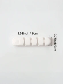 Organizador de Armazenamento de Cabos Criativo e Divertido com Desenho Animado, 5 Cores, 4 Posições, 1 Peça Peça/2 Peças - Multicolorido - Visão 10