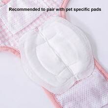 Adjustable Washable Reusable Pet Belly Band Panties With Lace Trim, Comfortable Breathable Dog Physiological Pants To Prevent Harassment And Pregnancy, Can Be Used With Diapers/Pads - Multicolor - View 5