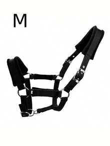 1pc Soft Skin-Friendly & Wear-Resistant Webbing Horse Bridle – Gentle Non-Harm Equestrian Bridle For Horse Comfort, Horse Stable Equipment With Walking Leash, Lightweight All-Purpose Webbing Bridle For Trail, Training & Daily Use - Multicolor - View 10