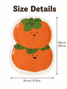 Joivida Funny Clock-Shaped Absorbent Bath Mat, Asymmetrical Cartoon Design, Available In "Lucky Clock" & Other Styles, Made Of Soft Faux Cashmere/Crystal Velvet, Sizes From 50*70cm To 90*130cm, Non-Slip & Water-Absorbent, Ideal For Bathroom, - multicolor - View 4
