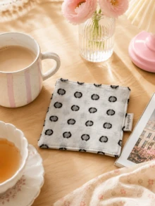 Joivida Japanese Style Small Fresh Retro Coaster, Heat-Resistant Table Mat, Heat-Insulating Anti Slip Mat, Coffee/Tea/Beverage Coaster, Home Kitchen And Dining Table Decoration, Atmosphere Desktop Decoration, Holiday Birthday Gift - Multicolor - View 6