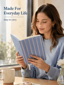 Joivida غلاف كتاب بأسلوب كوري، غلاف دفتر ملاحظات بألوان الدوبامين، دفتر حسابات كرتوني لطيف، هدية عيد ميلاد وعطلة للطلاب وعشاق القرطاسية، إكسسوارات قرطاسية (النص والطول على الشريط عشوائي) - متعدد الألوان - مشاهدة 7
