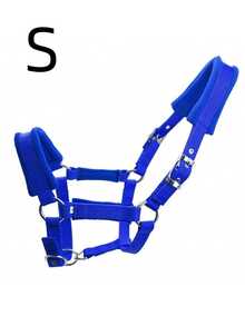 1pc Soft Skin-Friendly & Wear-Resistant Webbing Horse Bridle – Gentle Non-Harm Equestrian Bridle For Horse Comfort, Horse Stable Equipment With Walking Leash, Lightweight All-Purpose Webbing Bridle For Trail, Training & Daily Use - Multicolor - View 11