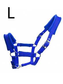 1pc Soft Skin-Friendly & Wear-Resistant Webbing Horse Bridle – Gentle Non-Harm Equestrian Bridle For Horse Comfort, Horse Stable Equipment With Walking Leash, Lightweight All-Purpose Webbing Bridle For Trail, Training & Daily Use - Multicolor - View 16