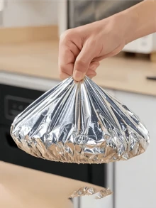 10pcs Reusable Aluminum Foil Lids, Tabletop Food Warmer, Food Storage Bags, Food Preservation Bags, Kitchen Organization, Household Plastic Packaging, Contact Type, Leftover Storage, Kitchen Food Warmer And Preserver, Suitable For Bowls And Dishes, Keeps Food Warm, Fresh And Dust-Proof, Food Preservation Equipment - Multicolor - View 9
