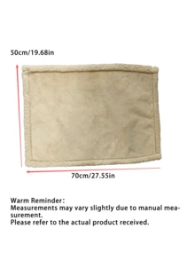 1PC Waterproof Fleece Blanket,Pet Blanket, Dog Cage Pad, Sofa Cushion, Cat Bed Mat, Dog Bed Blanket - Beige - View 2
