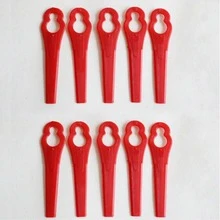 300/200/100/30/10PCS Plastic Lawn Mower Blades, Garden Grass Cutter Eater Plastic Cutting Blades, Keyhole Shapes,Garden Tools, Gardening Tools For Garden - red - View 3