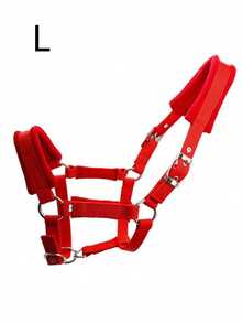 1pc Soft Skin-Friendly & Wear-Resistant Webbing Horse Bridle – Gentle Non-Harm Equestrian Bridle For Horse Comfort, Horse Stable Equipment With Walking Leash, Lightweight All-Purpose Webbing Bridle For Trail, Training & Daily Use - Multicolor - View 20