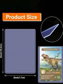 硬塑卡套 100/25/10/1pc 套組，3" X 4" 透明 PVC 保護套，適用於棒球卡、交易卡與運動卡，聖誕風格收藏家節日禮物 - A - 查看 3