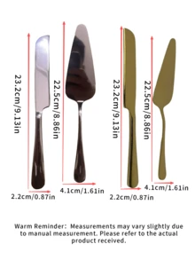 Wedding Cake Cutting Knife Set, Kitchen & Daily Wedding Knife And Cake Plate Set, Pizza, Dessert & Pastry Cutting Blade, Cake Plate Set, Perfect For Christmas And Anniversary Gifts - View 2