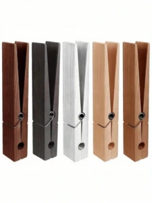1 PC Large Wooden Wall Mounted Rustic Style Multi Functional Towel Rack Clothes Hanger Natural Wood Color For Bathroom Laundry Room Decor Towel Holder Hook Space Saving Farmhouse Style Home Accessory - Multicolor - View 8