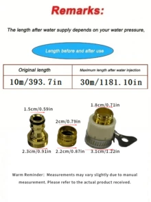 7PCS High Pressure Water Gun Hose, Garden Sprayer Nozzle Set, Universal For Europe And US - multicolor - View 4