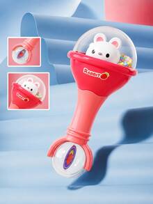MINKOJA Cartoon Rabbit-Shaped Maracas Toy, Hand-Held Bells, And Grasping Rattles For Infants, Perfect Gifts For Easter And Children's Day,Baby Toys - Multicolor - View 4