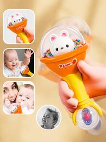 MINKOJA Cartoon Rabbit-Shaped Maracas Toy, Hand-Held Bells, And Grasping Rattles For Infants, Perfect Gifts For Easter And Children's Day,Baby Toys - Multicolor - View 5