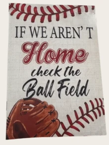 1PC If We Are Not Outside Check The Ballpark Garden Flag Funny Design For Baseball Softball Sports Fan Outdoor Yard Patio Decoration Breeze Durable Double Sided - A - View 5