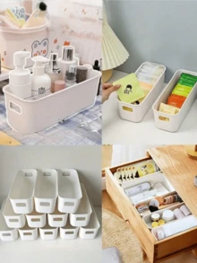 Durable Stackable Plastic Storage Box With Handle | Space Saving Drawer Style Storage Box Suitable For Homes, Offices, And Wardrobes - Can Be Used To Store Books, Decorations, Etc., Modern Design - Multicolor - View 5