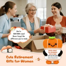POKOJA LAND 1 Hand-Crocheted Table Decoration: A Fun And Cute Animal Figurine-The Perfect Thank-You Gift For Friends And Sisters, Or A Heartfelt Token Of Appreciation For Mom, Colleagues, And Family. Ideal As A Small Decorative Gift For The Bedroom. - Multicolor - View 16