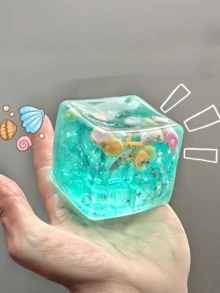 MINKOJA 1/2/4pcs Ocean Shell Conch Kneading Square Ball Summer Stress Relief Ocean Kneading Ball Anxiety Relief Toys For Students & Office Workers, Perfect Gift For  Graduations PVC Toys,Fidget Toys For Anxiety& Relaxation Perfect Desk Accessory For Adults - Multicolor - View 2