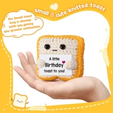 POKOJA LAND 1 Hand-Crocheted Table Decoration: A Fun And Cute Animal Figurine-The Perfect Thank-You Gift For Friends And Sisters, Or A Heartfelt Token Of Appreciation For Mom, Colleagues, And Family. Ideal As A Small Decorative Gift For The Bedroom. - Multicolor - View 12