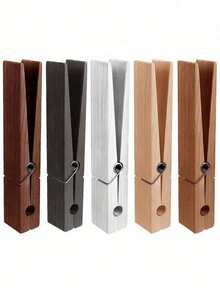 1 PC Large Wooden Wall Mounted Rustic Style Multi Functional Towel Rack Clothes Hanger Natural Wood Color For Bathroom Laundry Room Decor Towel Holder Hook Space Saving Farmhouse Style Home Accessory - Multicolor - View 20