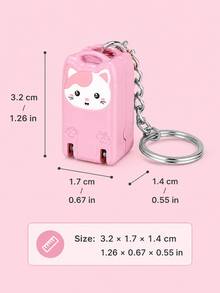 Joivida 1Pc Folding Nail Clipper, Portable Splash-Proof Stainless Steel Nail Cutter, Cat-Shaped Mini Keychain Manicure Tool, Essential For Daily & Travel Nail Care - multicolor - View 10