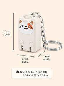 Joivida 1Pc Folding Nail Clipper, Portable Splash-Proof Stainless Steel Nail Cutter, Cat-Shaped Mini Keychain Manicure Tool, Essential For Daily & Travel Nail Care - multicolor - View 8