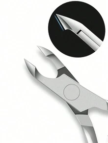 1 Peça Conjunto de Cortador de Unhas de Aço Inoxidável Alicate Cortador de Unha Encravada Mandíbula Curva Ferramenta de Podologia para Manicure Pedicure Cuidados com Unhas Grossas - Prata - Visão 6