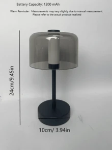 1 Piece Usb Rechargeable Office Decorative Lamp, Acrylic Lampshade, Eye-Friendly Led Lighting With Touch Control And Three Adjustable,  Dining Table, Bar, Bedside Table, Camping, Office, Dorm Room, Kitchen, Living Room, - tricolor - View 3